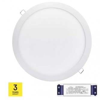 LED panel TRIAK 297mm, kruhový vestavný bílý, 24W teplá bílá LED panel TRIAK 297mm, kruhový vestavný bílý, 24W teplá bílá