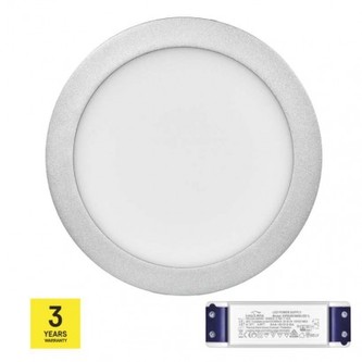 LED panel TRIAK 224mm, kruhový přisazený stříbrný, 18W n. b. LED panel TRIAK 224mm, kruhový přisazený stříbrný, 18W n. b.