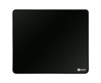 C-TECH Podložka pod myš MP-01, černá, 320x270x4mm, obšité okraje