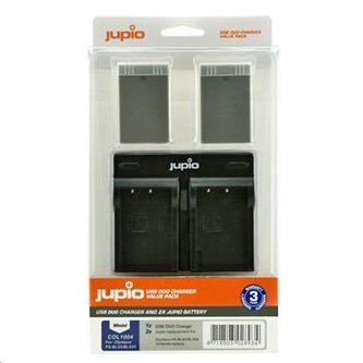 Set Jupio 2x baterie PS-BLS5 / PS-BLS50 a duální nabíječka pro Olympus Set Jupio 2x baterie PS-BLS5 / PS-BLS50 a duální nabíječka pro Olympus