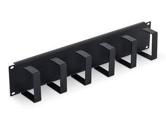 Vyvazovací panel Triton 19\", 2U, 6x vyvazovací háček 70 x 85 mm, vhodné pro vyšší zatížení