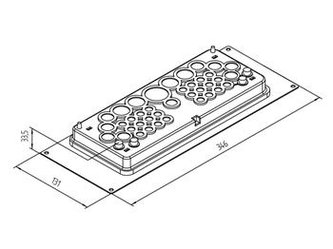 Průchodka Triton pro kabely pro SAC