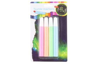 Fixy na textil svítící 4 ks