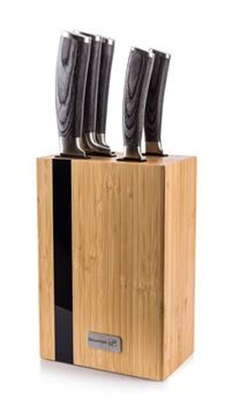 Sada nožů G21 Gourmet Rustic 5 ks + bambusový blok Sada nožů G21 Gourmet Rustic 5 ks + bambusový blok
