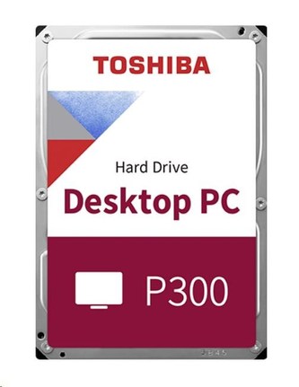 TOSHIBA HDD P300 Desktop PC (CMR) 1TB, SATA III, 7200 rpm, 64MB cache, 3,5\", RETAIL TOSHIBA HDD P300 Desktop PC (CMR) 1TB, SATA III, 7200 rpm, 64MB cache, 3,5\", RETAIL