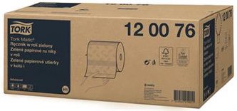 120076 Papírové ručníky "Matic®", zelená, role, H1 systém, 2-vrstvý, TORK