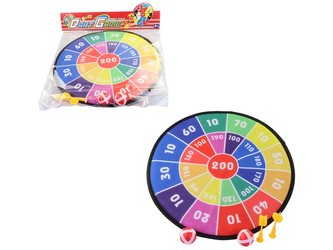 Terč se šipkami (2 ks) a míčky (2 ks) 36 cm