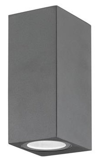 Svítidlo Nova Luce NERO S WALL GREY 2 nástěnné, IP 54, GU10