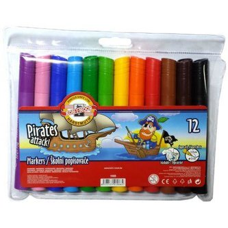 Flamastry 7710/5 AB 12 kolorów Jumbo