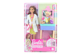 Barbie Povolání herní set dětská doktorka bruneta GTN52