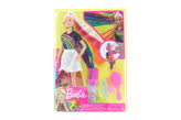 Barbie s duhovými třpytivými vlasy FXN96 (1ks v krabici)