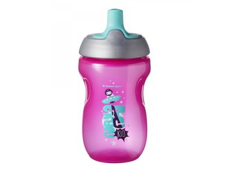 Netekoucí sportovní láhev 300ml 12m+ Pink