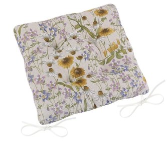 Sedák IVO prošívaný - heřmánky - 40 x40 cm, prošívaný