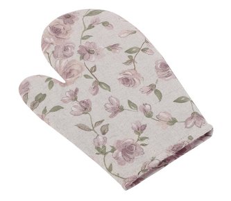 Kuchyňská chňapka - lila růže - chňapka 28x18 cm