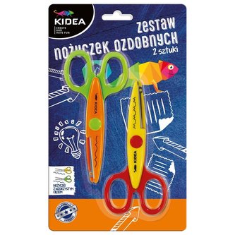 Zestaw 2 nożyczek ozdobnych KIDEA