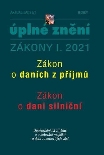 Aktualizace I/1 2021 Daně z příjmů, Silniční daň