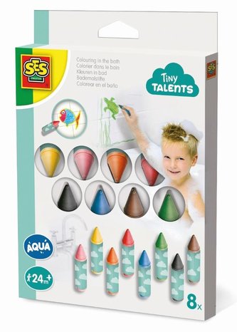 SES Malování ve vaně - voskovky 8 ks