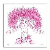 Aladine Dřevěné razítko velikost B - kolo u stromu