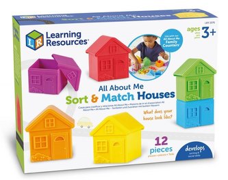 Zestaw 12szt-Domki, Figurki do nauki kolorów