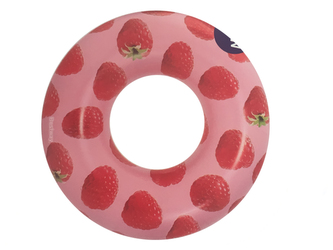 Kruh nafukovací 119cm design malina 12+ v krabičce