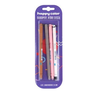 Gumovatelné pero Uszaki modré 4 ks HAPPY COLOR