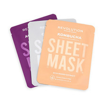 Revolution Skincare Sada pleťových masek pro smíšenou pleť Biodegradable (Combination Skin Sheet Mask) woman