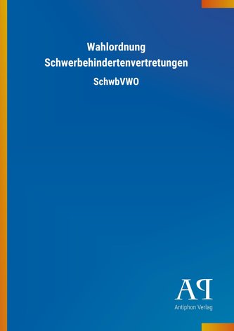Wahlordnung Schwerbehindertenvertretungen