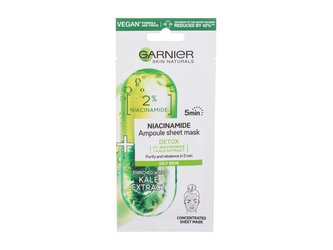 Garnier Síla ampulí v textilní masce s niacinamidem a extraktem z kapusty Skin Naturals 15 g woman
