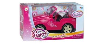 Auto dla lalki 30 cm z rozpinanymi pasami