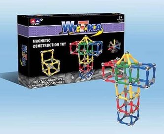 Klocki magnetyczne Witka 108 el.