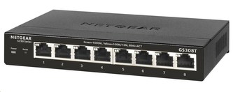 Netgear GS308T - S350 Series 8-port Gigabit Smart Managed Switch, fanless Netgear GS308T - S350 Series 8-port Gigabit Smart Managed Switch, fanless