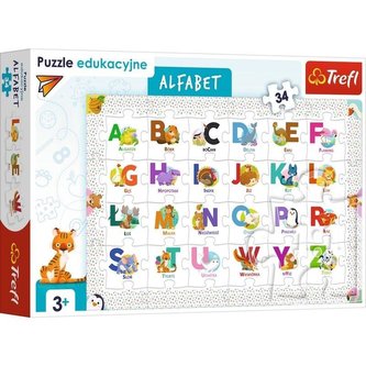 Puzzle Edukacyjne 34 Alfabet TREFL