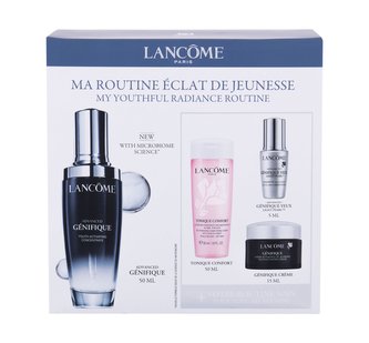 Lancôme Advanced Génifique pleťové sérum 50 ml + péče o oční okolí Light Pearl 5 ml + denní pleťová péče Génifique 15 ml + pleťové tonikum Tonique Confort 50 ml