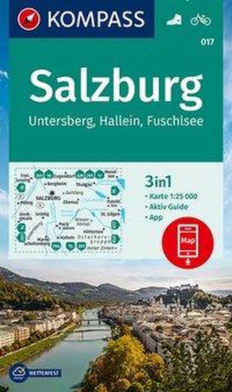 Salzburg, Untersberg, Hallein, Fuschlsee 1:25 000