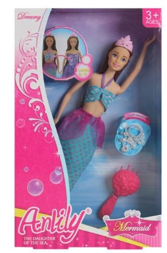 Lalka Anlily 30 cm syrenka + akcesoria