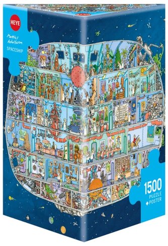 Puzzle 1500 Statek kosmiczny(Puzzle+plakat)