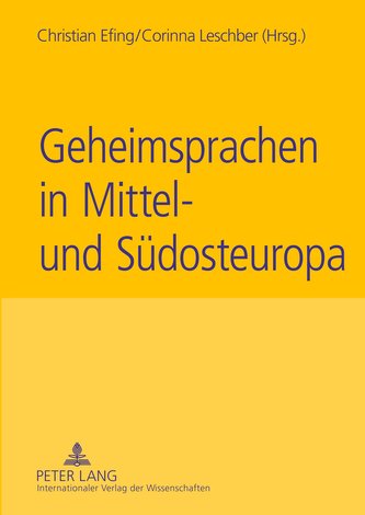 Geheimsprachen in Mittel- und Südosteuropa