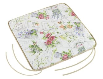 Sedák EMA hladký - květinová pohlednice - 40x40 cm,hladký