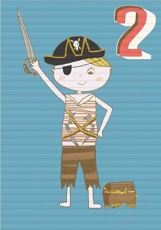 Karnet B6 z kopertą Urodziny 2 chłopiec