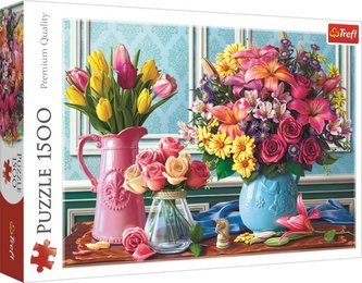 Puzzle Kytice ve váze