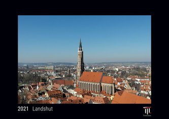 Landshut 2021 - Black Edition - Timokrates Kalender, Wandkalender, Bildkalender - DIN A4 (ca. 30 x 21 cm)