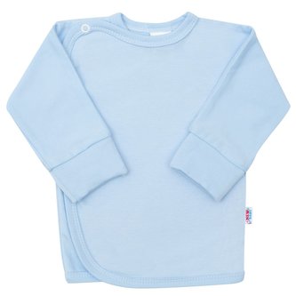 Kojenecká košilka s bočním zapínáním New Baby světle modrá - velikost 68 (4-6m)