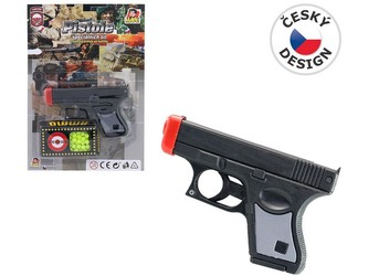 Pistole s kuličkami na kartě