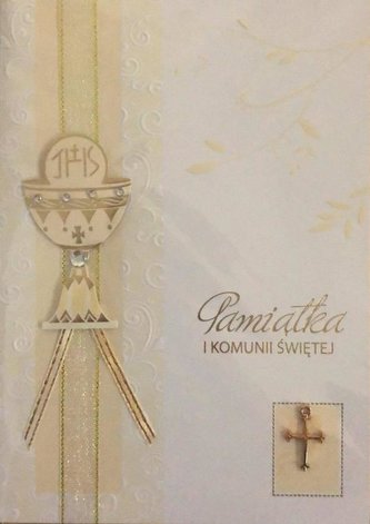 Karnet Komunia Premium B6 + koperta wzór nr 004