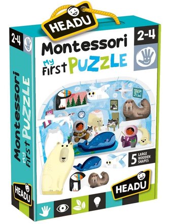 Montessori Pierwsze puzzle Biegun HEADU