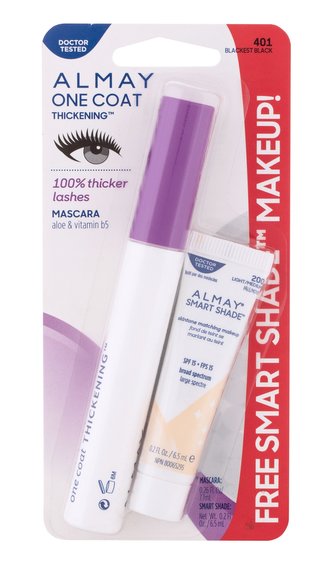 Almay One Coat řasenka One Coat Thickening 7,7 ml + make-up Smart Shade 6,5 ml 200 Light Medium