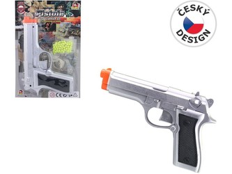 Pistole na kuličky na kartě na pružinu