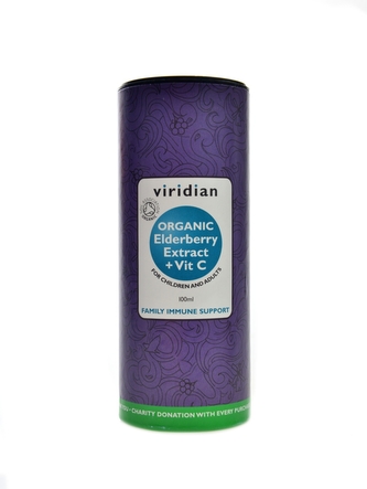 Viridian - Elderberry Extract + Vitamin C 100ml Organic