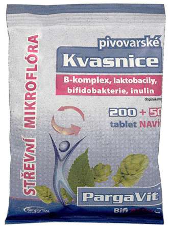 Simply You PargaVit Pivovarské kvasnice Bifi Aktiv 200 tbl. + 50 tbl. ZDARMA