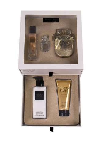 Victoria´s Secret Angel parfémovaná voda 100 ml + parfémovaná voda 7,5 ml + třpytivý olej 50 ml + sprchový gel 100 ml + tělové mléko 250 ml
